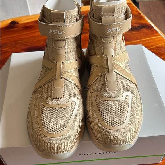 APL Super Future Champagne Uni-Sex High-Top Sneakers with Strap Design - Picture 5 of 6